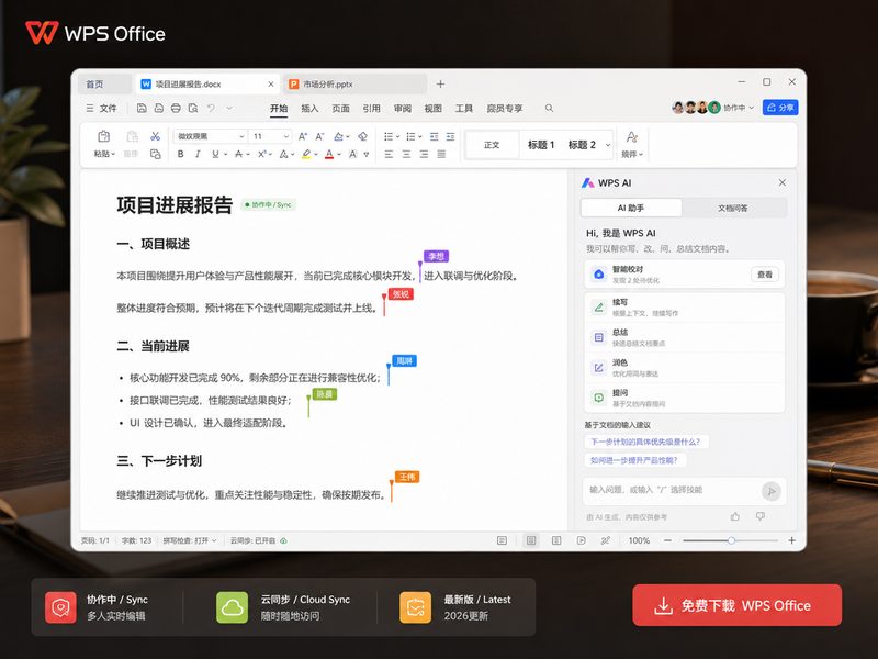 多人实时协作与AI润色场景